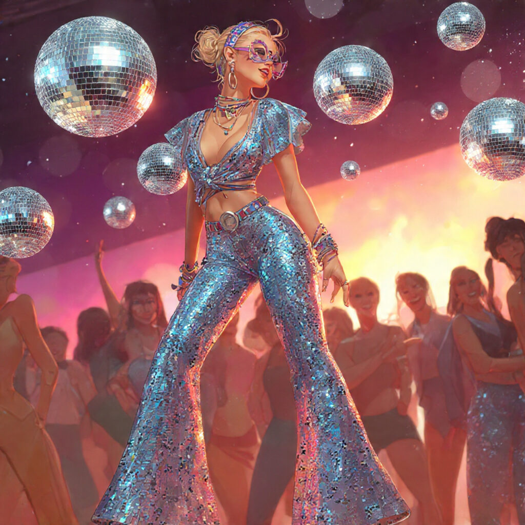 25 Trendy Festival Outfit Ideas to Elevate Your Music Festival Style 17 Sequined Disco Fever Idea