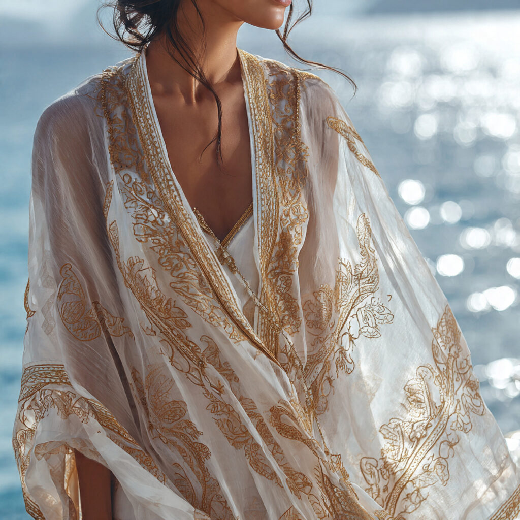 Sheer Kaftans over High Rise Bikinis