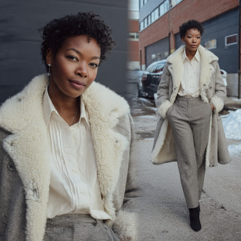 Statement Shearling Trim Coats