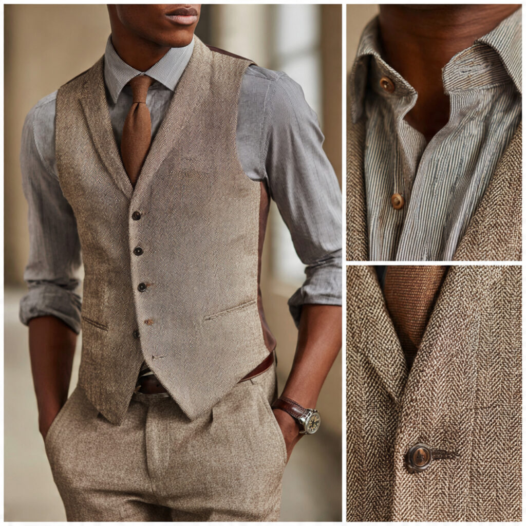 Tailored Waistcoats Over Crisp Button Downs