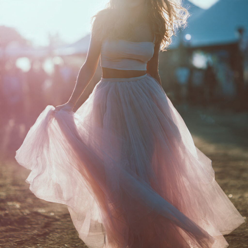 25 Trendy Festival Outfit Ideas to Elevate Your Music Festival Style 22 Tulle Skirt Ballerina Idea