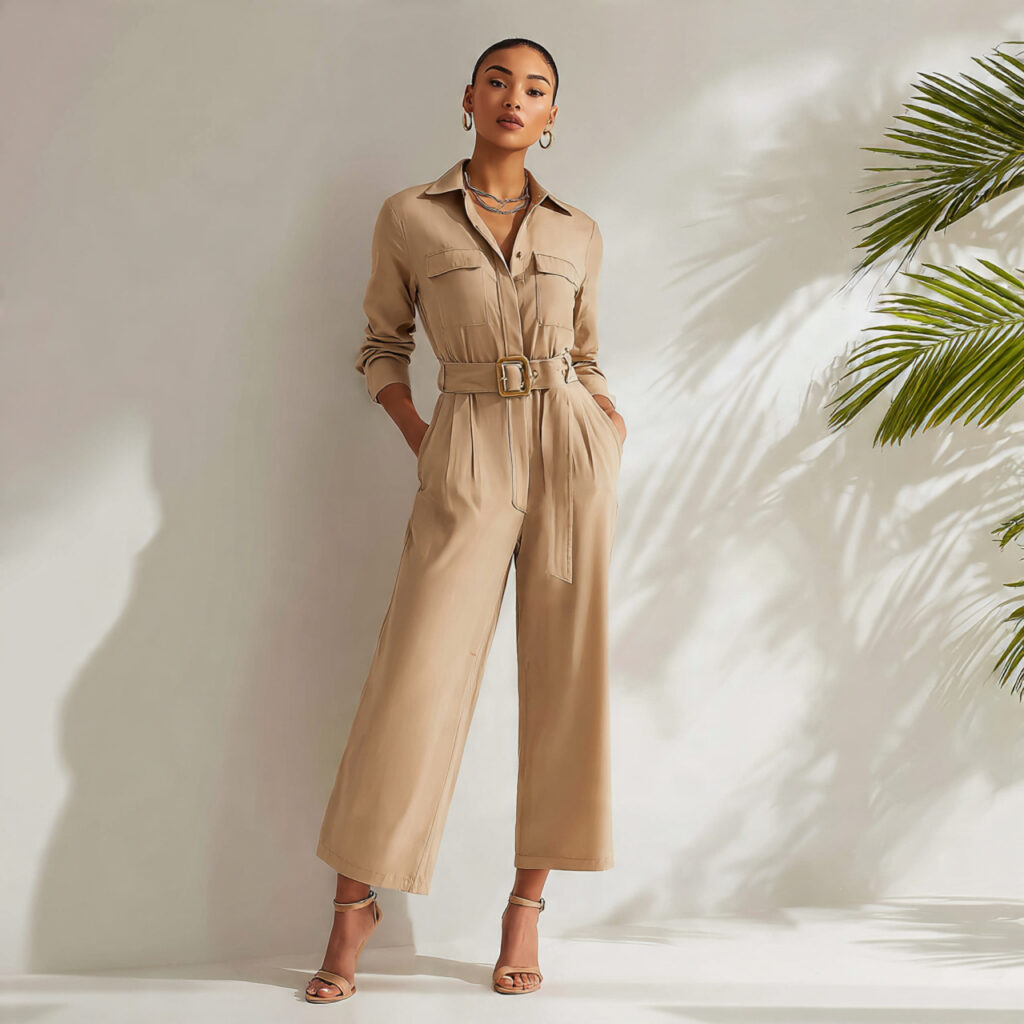 Elegant Belted Jumpsuit Idea