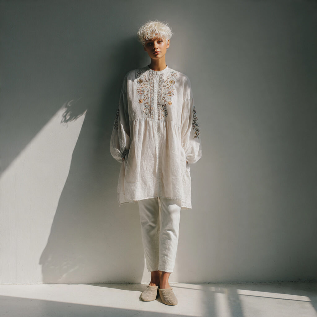 Embroidered Cotton Tunic Idea