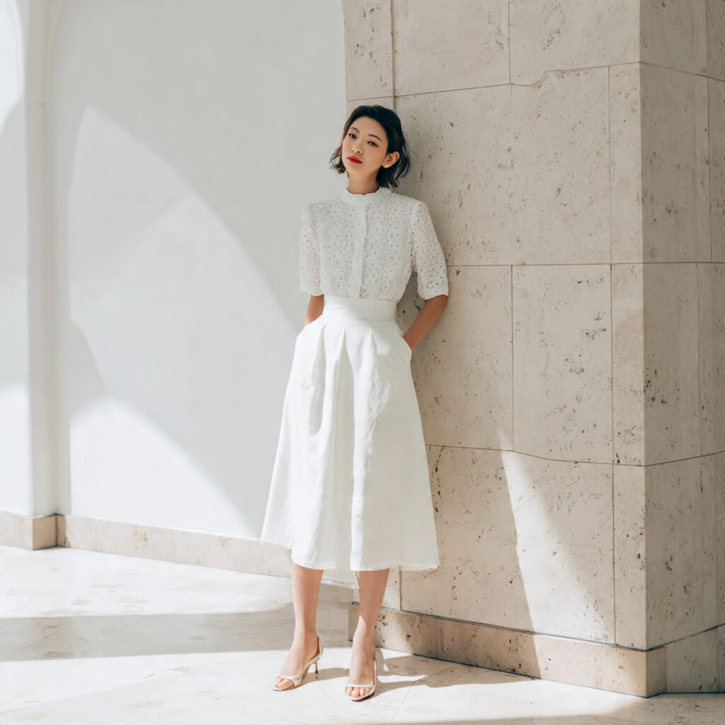 Eyelet Lace Blouse Idea