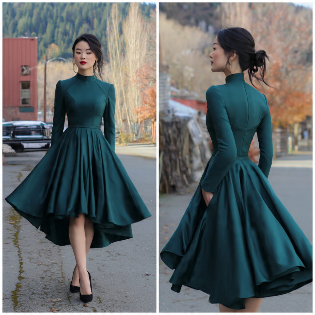 Refined Fit and Flare Dress Idea