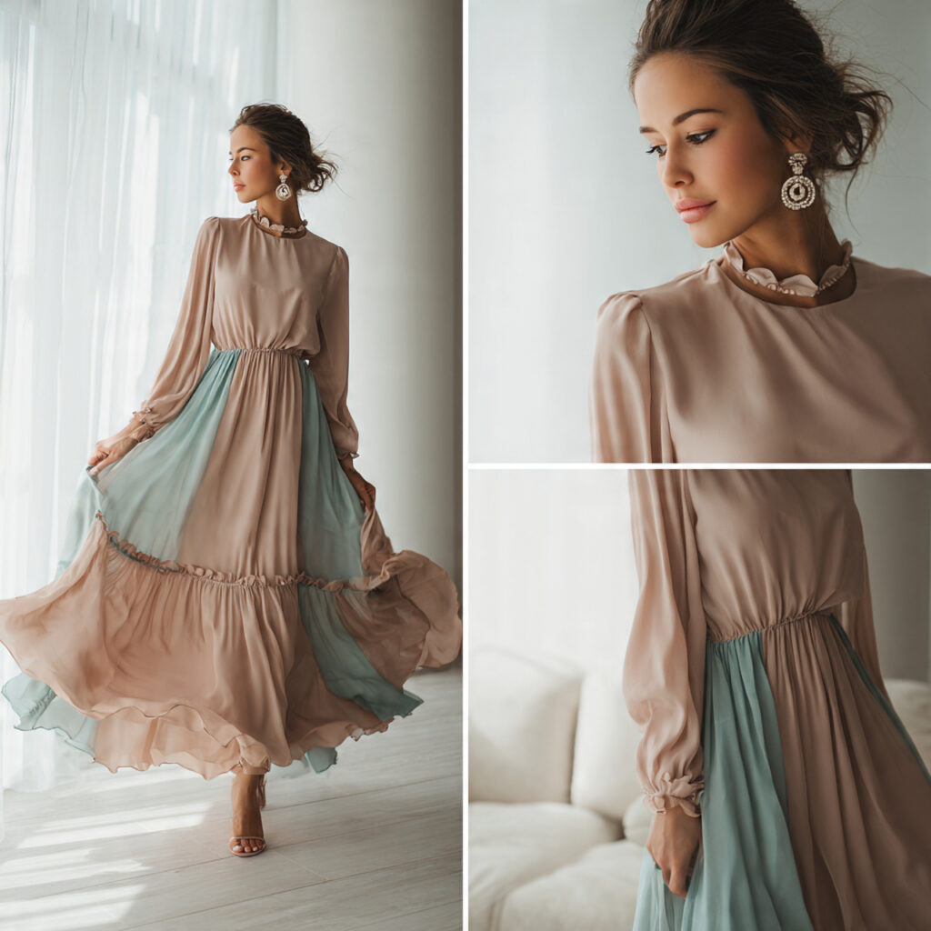 Ruffled Hemline Silhouette Idea