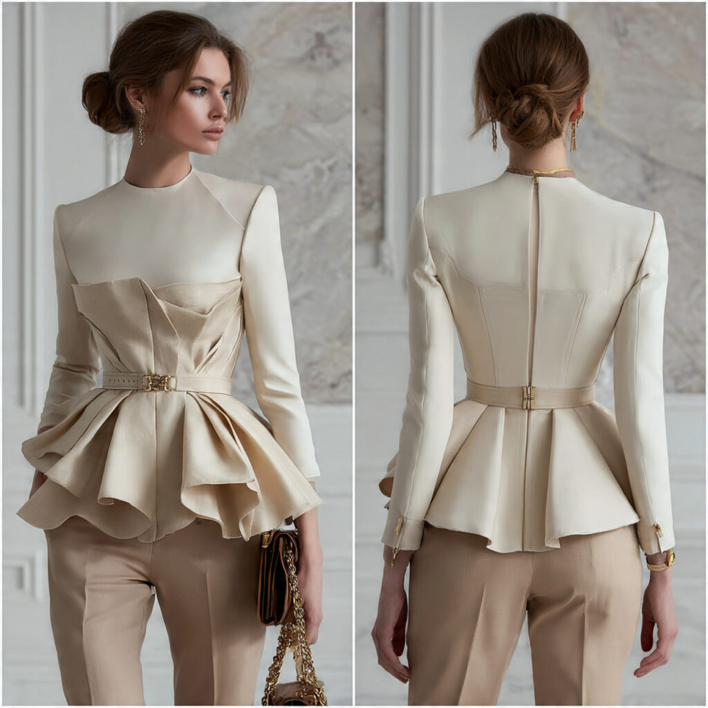 Structured Peplum Top Idea