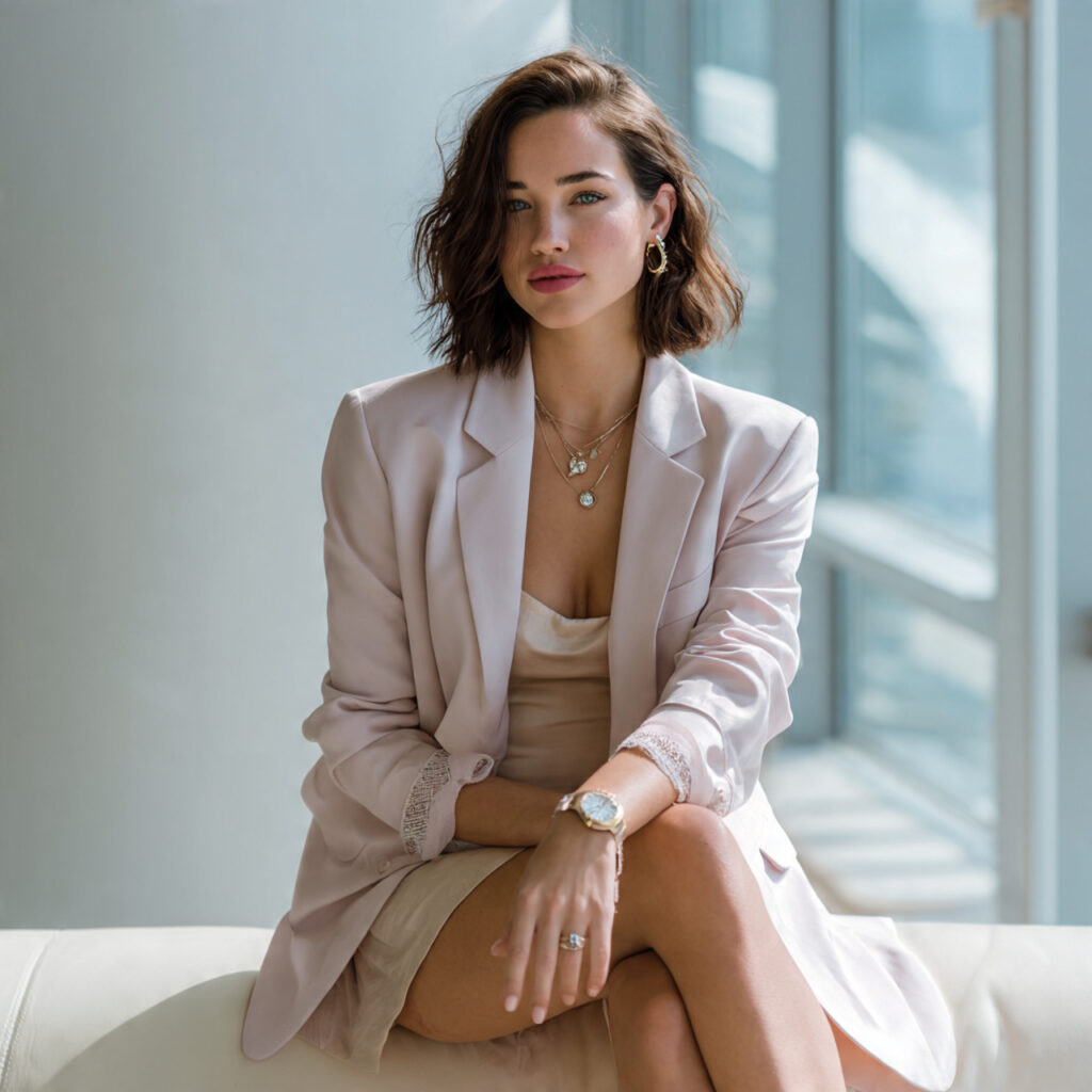 Tailored Pastel Blazer Idea