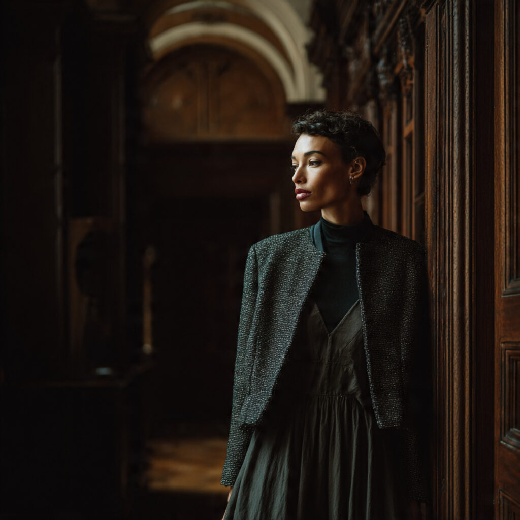 Textured Tweed Jacket Idea